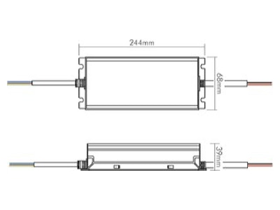 Mazeichnung Nobile 8970502424 LED Betriebsgeraet 24V IP67