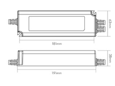 Mazeichnung Nobile 8970601224 LED Betriebsgeraet 24V DALI  IP67