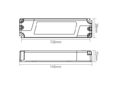 Mazeichnung Nobile 8980250500 LED Betriebsgert 500mA