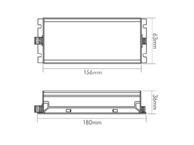 Mazeichnung Nobile 8980301524 LED Betriebsgeraet 24V IP67