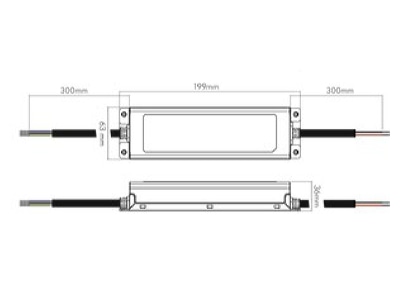 Mazeichnung Nobile 8980502012 LED Betriebsgeraet 12V IP67