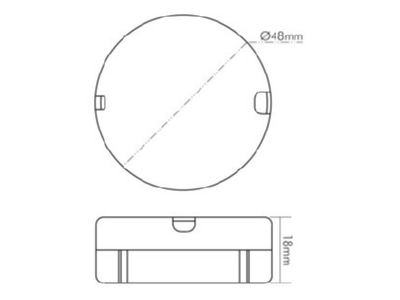 Mazeichnung Nobile 8990600000 LED Betriebsgeraet 350mA