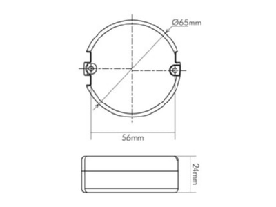 Mazeichnung Nobile 8990600010 LED Betriebsgeraet 350mA 1 10V dim 