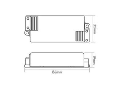 Dimensional drawing Nobile 9910050000 Light control system component