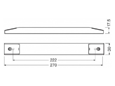 Mazeichnung Ledvance OT SLIM30 220 240 24 LED Betriebsgeraet