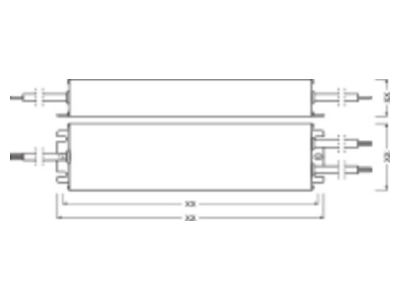 Mazeichnung Ledvance OT250 220 240 24DIMP LED Betriebsgeraet