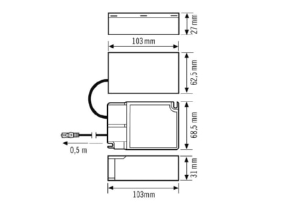 Mazeichnung ESYLUX EQ10127793 Betriebsgeraet