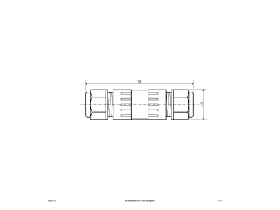 Dimensional drawing EVN HBMD110 Accessory for luminaires