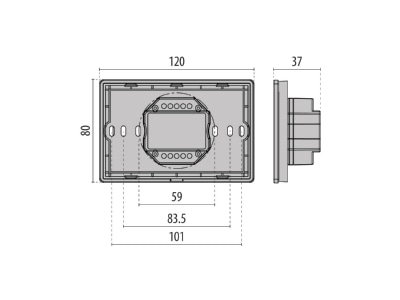 Mazeichnung Performance in Light 3117845 Fernbedienung Touch DMX schwarz