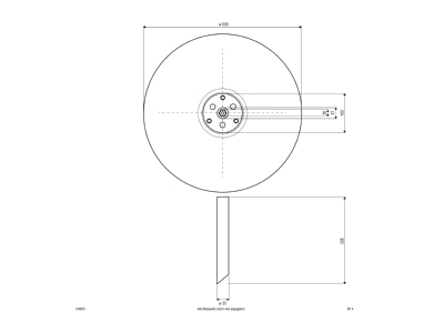 Dimensional drawing EVN KA6 001 Luminaire bollard standard lamp