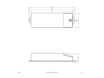 Dimensional drawing EVN CLOU 60 Transformer LV lamp 10   60W