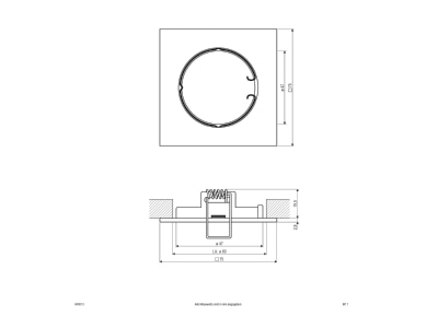 Mazeichnung EVN 645 013 chr sat NV EB Leuchte 12V 50W GX5 3
