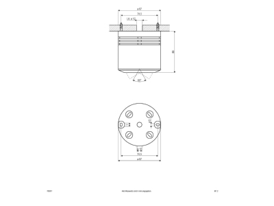 Mazeichnung EVN 753 811 chr HV AB Leuchte 50W 230V GU10