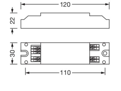 Dimensional drawing Siteco 5LZ935100A Lighting management component 