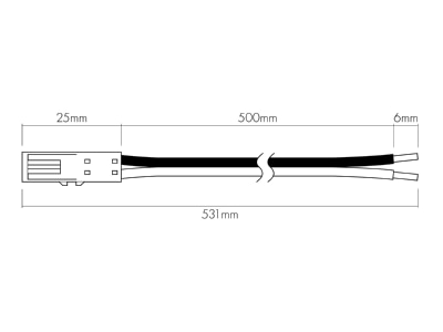 Ma�zeichnung Nobile 8099600004 Anschlussleitung 0 5m