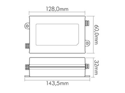 Mazeichnung Nobile 8970100410 LED Betriebsgeraet 1050mA
