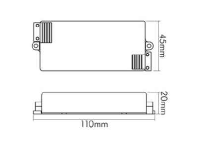Mazeichnung Nobile 8980202535 LED Betriebsgeraet 350mA