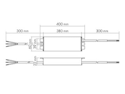 Mazeichnung Nobile 8980304048 LED Betriebsgeraet 48V