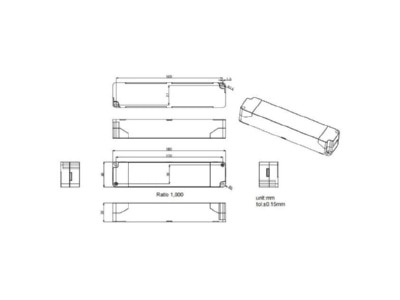 Ma�zeichnung Brumberg 17844010 LED Konverter 900 1050mA 1 10V dimmbar