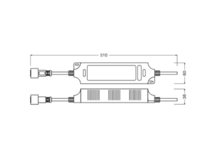 Ma�zeichnung Ledvance DRP500W220 240V215VP LED Treiber