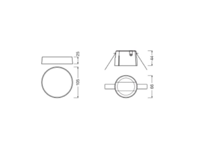 Dimensional drawing Ledvance SENSOR CM KIT Accessory for LED drivers and modules