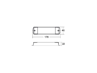 Dimensional drawing Brumberg 17821010 LED converter 500mA 3 15W  DALI DT8 