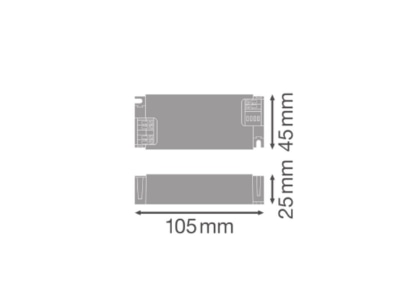 Ma�zeichnung Ledvance DRDALI42 220 240 1A0 LED Betriebsgeraet