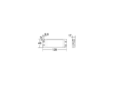 Dimensional drawing Brumberg 17111000 DC power supply