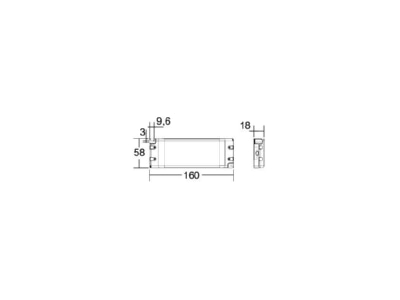Dimensional drawing Brumberg 17112000 DC power supply