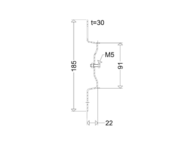 Dimensional drawing Schuch 183 DS Accessory for luminaires