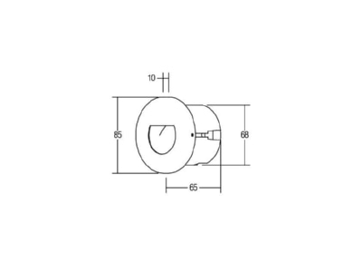 Mazeichnung Brumberg 0R3928WW LED Wandleuchte 1W 230V LED wws