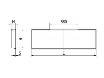 Ma�zeichnung Ridi Leuchten EBRE LED  0822816 LED Einbauleuchte 236 5200 840 OS EBRE LED 0822816