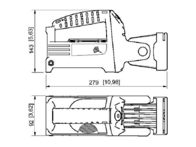 Ma�zeichnung Stahl 6148 1111 101 Handscheinwerfer ohne Ladesessel