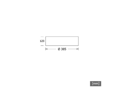 Ma�zeichnung LTS PLL22385401 DALI ws LED Anbauleuchte 23W 4000K 1399lm