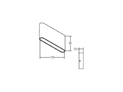 Ma�zeichnung Brumberg 10046253 LED Wandleuchte 10 8W 230V ww alu