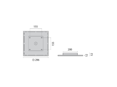 Ma�zeichnung Performance in Light 8300691233400 LED Anbauleuchte 23W 4000K 2500lm