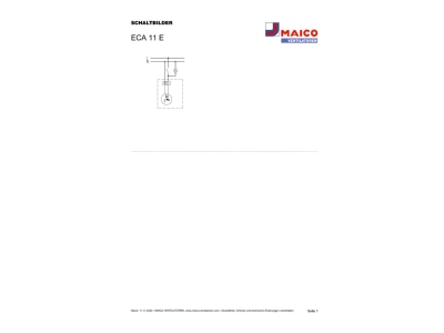 Circuit diagram Maico ECA 11 E Small room ventilator flush mounted
