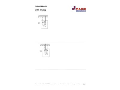 Circuit diagram Maico EZS 30 6 B two way industrial fan 300mm
