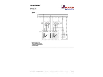 Schaltbild Maico DSS 20 5 Stufenschalter Drehstrom