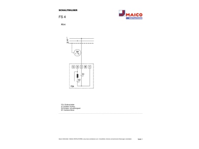 Circuit diagram Maico FS 4 Off load switch 1 p 0 35A