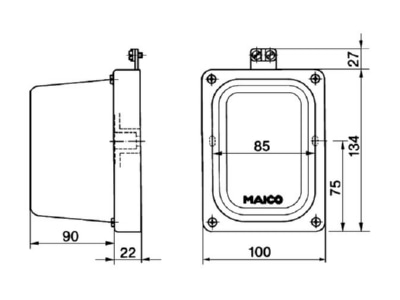Mazeichnung Maico MS 2 Stellmotor