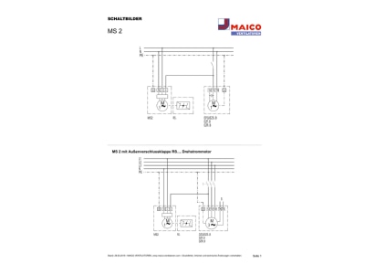 Circuit diagram Maico MS 2 Universal motor 0 003kW
