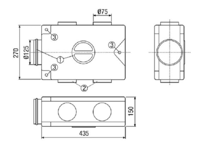 Ma�zeichnung Maico MF V75 Luftverteiler