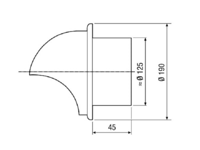 Ma�zeichnung Maico LH V2A 12 Edelstahl Lufthaube