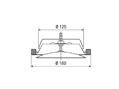 Dimensional drawing Maico TFZ 12 Ventilation valve