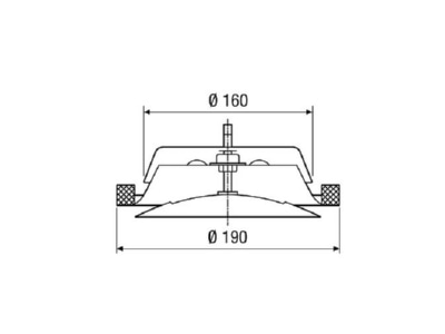 Dimensional drawing Maico TFZ 16 Ventilation valve