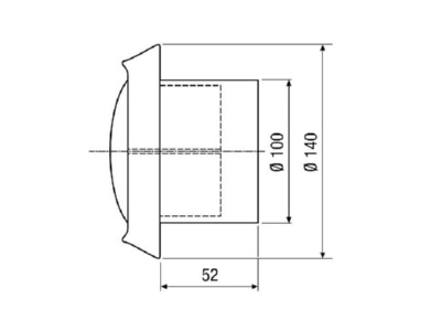 Dimensional drawing Maico TM V2A 10 Ventilation valve