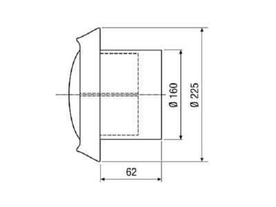 Dimensional drawing Maico TM V2A 16 Ventilation valve
