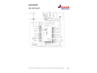 Schaltbild Maico WS 160 Flat ET Raumluft System Standardausfuehrung