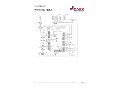 Schaltbild Maico WS 160 Flat KBZET Raumluft System m Bypass Vorheiz  Z 